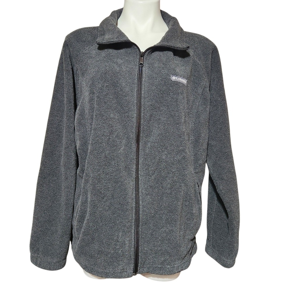 Columbia Women's Benton Springs Full Zip Fleece Jacket charcoal Heather 2X